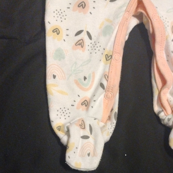 Charming Kids Footie and Hat Set - Pastel Print - Picture 5 of 8